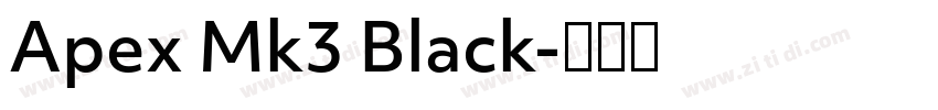 Apex Mk3 Black字体转换